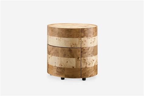 Mika Burl Wood Side Table Castlery In Burled Wood Side Table