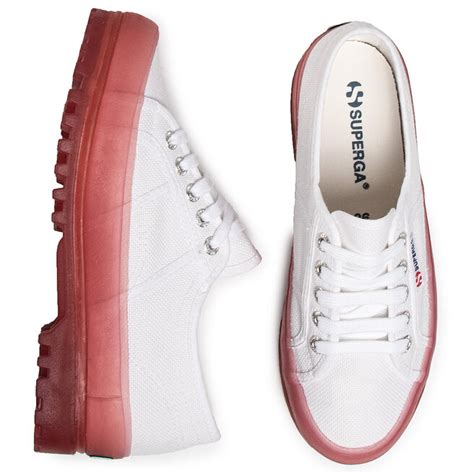 Półbuty Superga 2555 Alpina Jellygum Cotu S1115LW Biały eobuwie pl