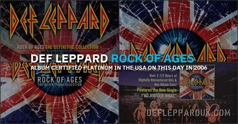 17 Years Ago DEF LEPPARD S ROCK OF AGES Album Platinum In The USA