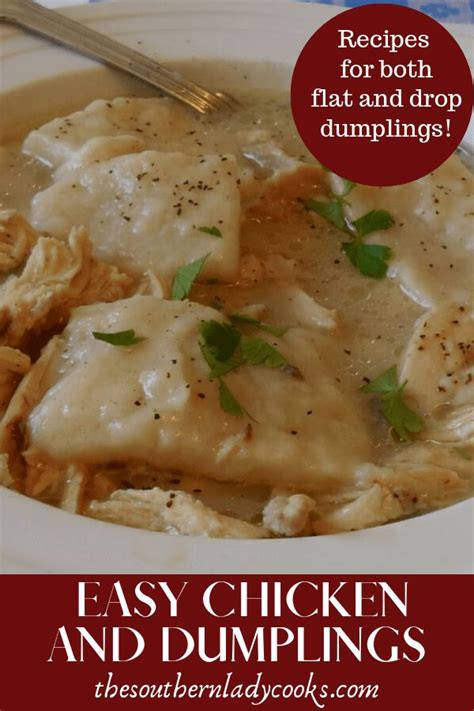 Chicken And Dumplings Easy Recipe The Southern Lady Cooks