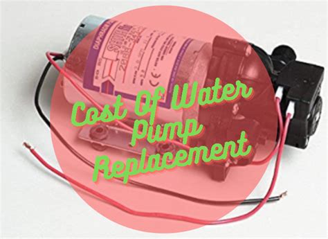 RV Water Pump Replacement Cost - Is It Affordable?