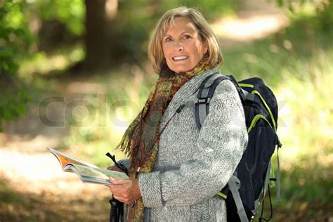 Wandern F R Senioren Stock Bild Colourbox