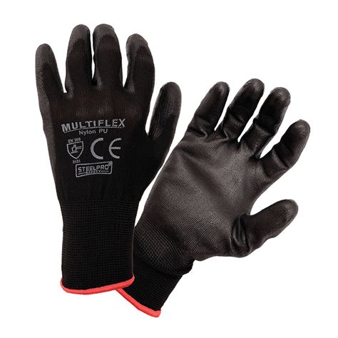 Steelpro Guantes Multiflex Pu Negro Steelpro