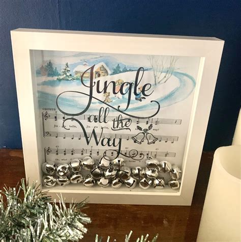 Shadow Box Jingle All The Way With Real Jingle Bells Etsy