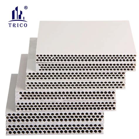 Reuse 60 100 Times Hollow PP Plastic Formwork For Concrete Construction