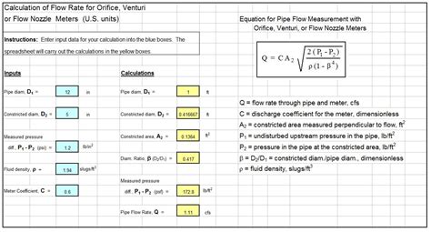 Orifice Design Calculator Download Size An Orifice Plate Using Iso5167