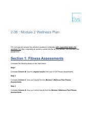 Wellness Plan Module Fitness Assessments And Flexibility Course Hero