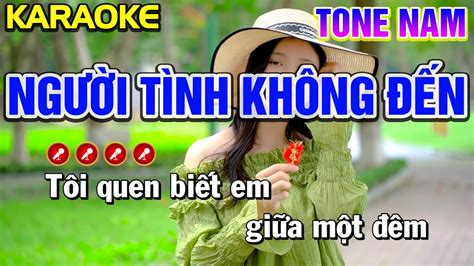 NgƯỜi TÌnh KhÔng ĐẾn Karaoke Bolero Nhạc Sống Tone Nam Bến Chờ