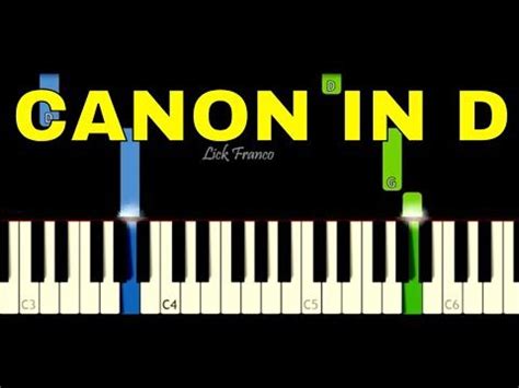 Canon in D EASY Piano Tutorial - YouTube | Piano tutorial, Easy piano ...