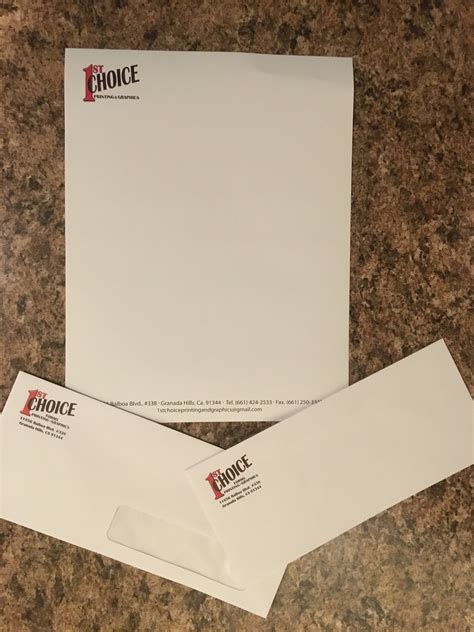 CUSTOM LETTERHEAD AND ENVELOPES