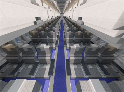 Lufthansa A320-200 Cabin Interior Minecraft Map