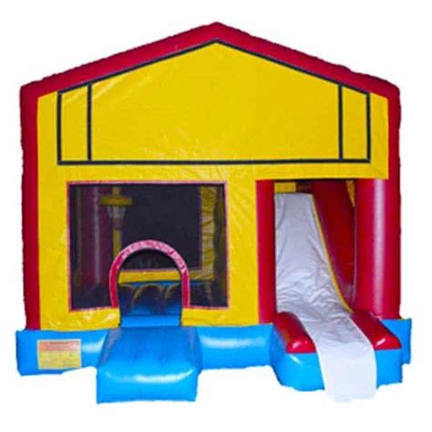 15' Bouncy Castle with Hoops & Exterior Slide Rental - K & R Themed Parties