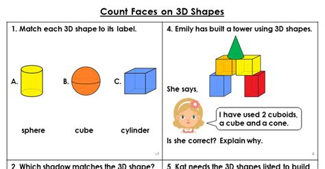 Year 2 Count Faces On 3d Shapes Lesson Classroom Secrets Classroom Secrets