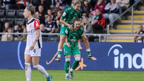 Siegesserie der Eintracht Frankfurt Frauen reißt gegen Werder Bremen