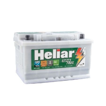 Bateria Heliar Super Free Ah H Pd Cx Alta Meses De Garantia