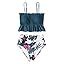 CUPSHE Women S High Waist Bikini Swimsuit Ruffle Two Piece Bathing Suit