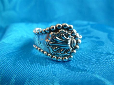 Spoon Ring Sterling Vintage Ring Handmade From 1894 Etsy Spoon