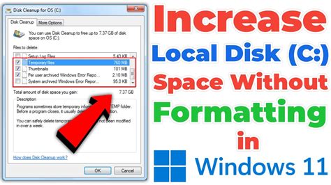 Increase Local Disk C Space In Windows How To Extend C Drive In