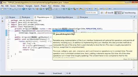 Traveling Salesman Problem 01 Genetic Algorithms 03 Java Prototype Project Youtube