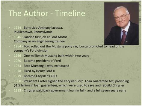 PPT - LEE IACOCCA An Autobiography PowerPoint Presentation, free ...