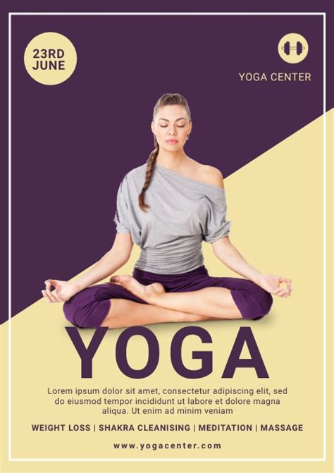 Yoga Day Flyer Template Postermywall