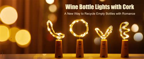 Amazon Brightown Wine Bottle Lights With Cork Pack Ft Led