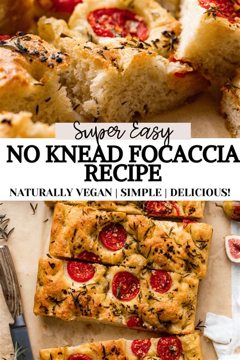 Easy Vegan Focaccia Bread Recipe No Kneading The Banana Diaries