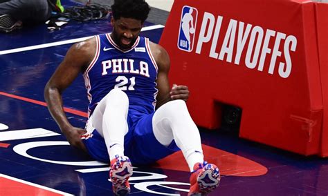 Joel Embiid S Nba Playoff Future With 76ers Remains Uncertain Due To Knee Injury Missing Series