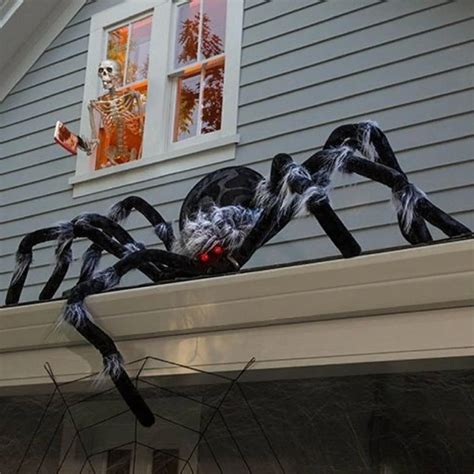 Aranha Gigante De Halloween Adere Os Horror Simula O Ao Ar Livre Casa