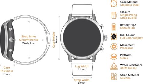 Buy Fossil Gen 5 Carlyle Stainless Steel Touchscreen Smartwatch With