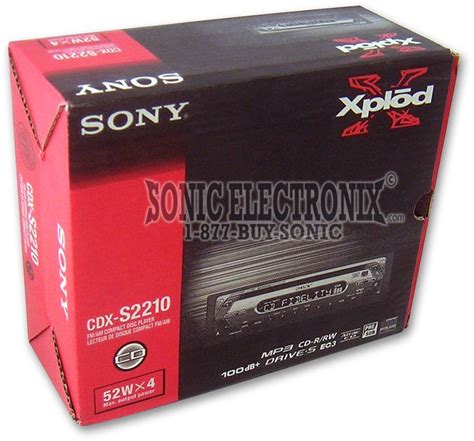 Sony CDX S2210 Cdxs2210 Car Stereo With Install Accessories At Sonic