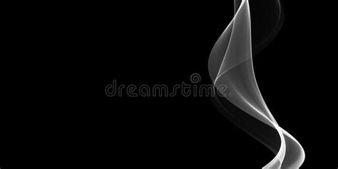 Abstract Black and White Curves on Black Background. Stock Illustration ...