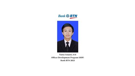 Video Perkenalan Diri Officer Development Program Odp Bank Btn