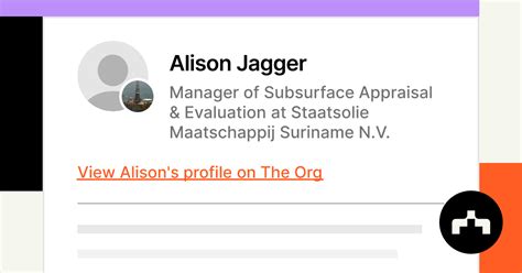 Alison Jagger - Manager of Subsurface Appraisal & Evaluation at Staatsolie Maatschappij Suriname ...