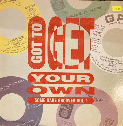 Various Artists Got To Get Your Own Some Rare Grooves Vol Lp