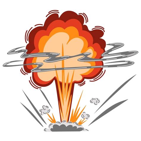 Premium Vector | Explosion cartoon dynamite or bomb explosion fire boom ...