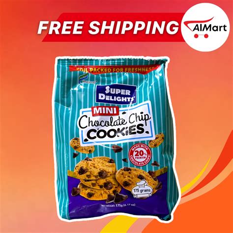 Super Delights Mini Chocolate Chip Cookies Grams Shopee Philippines