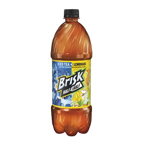 Brisk Half And Half Iced Tea And Lemonade Juice 1 Liter Bottle