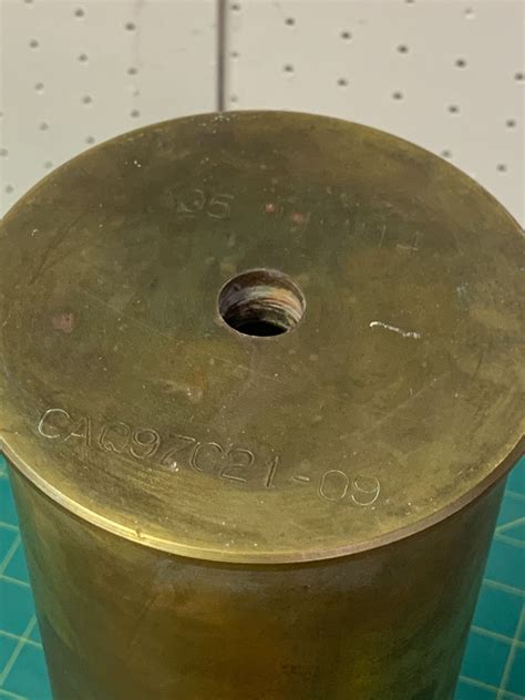 Large Brass Shell Casing 105mm