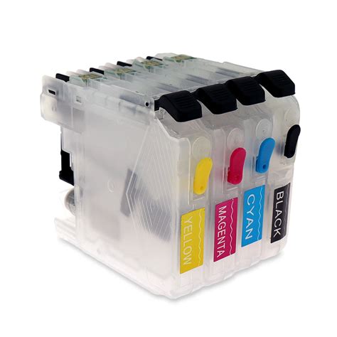 4 Pcs Refillable Ink Cartridge For Brother Lc103 Lc101 Lc105 Lc107