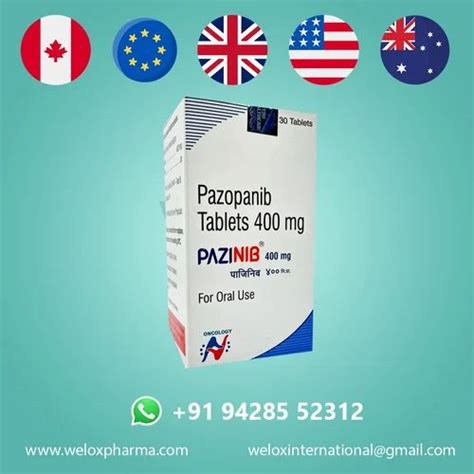 Pazopanib Pazinib Tablets 400mg At Rs 3700 Bottle Votrient Tablet In