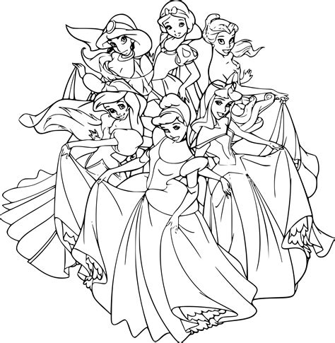 Coloriage Disney princesse dessin à imprimer sur COLORIAGES info