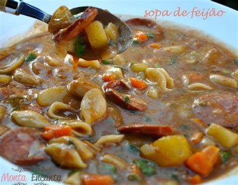 Sopa De Feij O Macarr O E Legumes Sopas Receitas Receitas