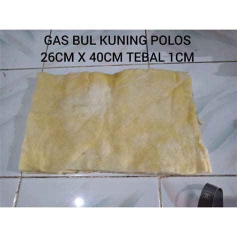 Jual Gasbul Glas Wol Kuning Polos Cm X Cm Tebal Cm Shopee Indonesia