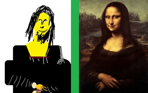 Mona Lisa W/ Comparison : r/goodartvsmspaint