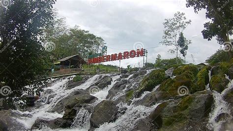 One of the Waterfalls in Indonesia & X28;Sumber Maron Waterfall& X29; Editorial Photography ...