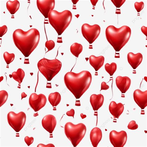 Red Valentine Day Heart Balloons Clipart Valentine Day Valentine