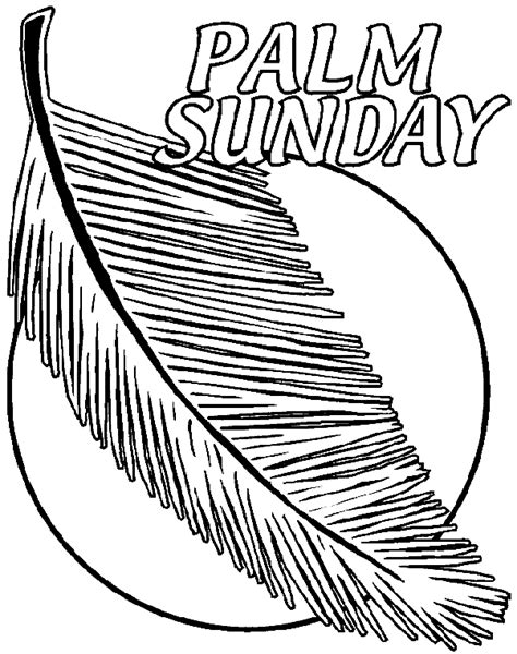 Palm Sunday Coloring Page - Free Printable Coloring Pages