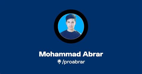 Mohammad Abrar Instagram Facebook Linktree