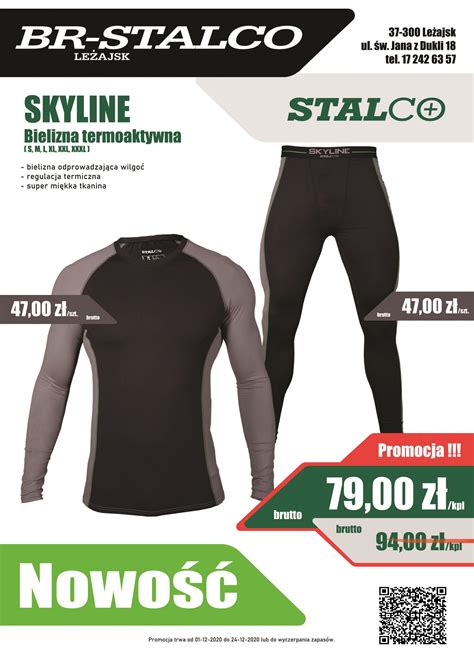 Bielizna termoaktywna SKYLINE STALCO Sklep BR Stalco Leżajsk